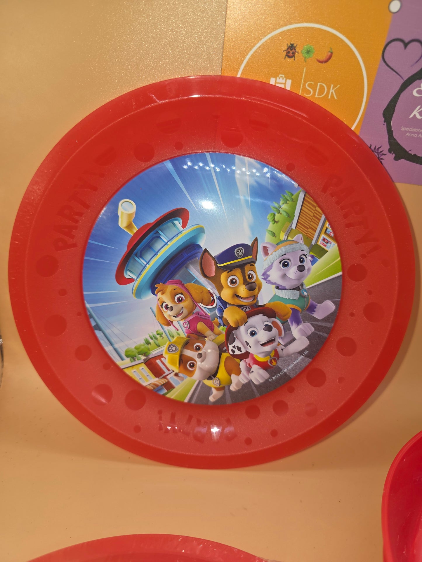 Piatto piano 21 cm paw patrol